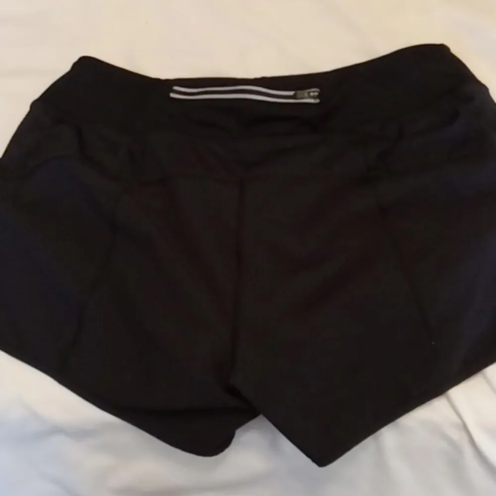 Athleta Black Athletic Shorts with Lightweight Fabric and Wide Elastic Waistband